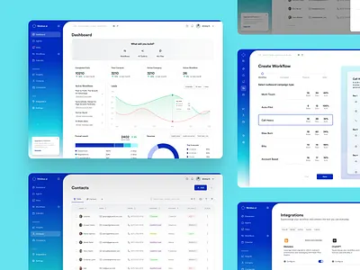 Nimbus - AI Agent CRM Dashboard design product responsive ui ux web