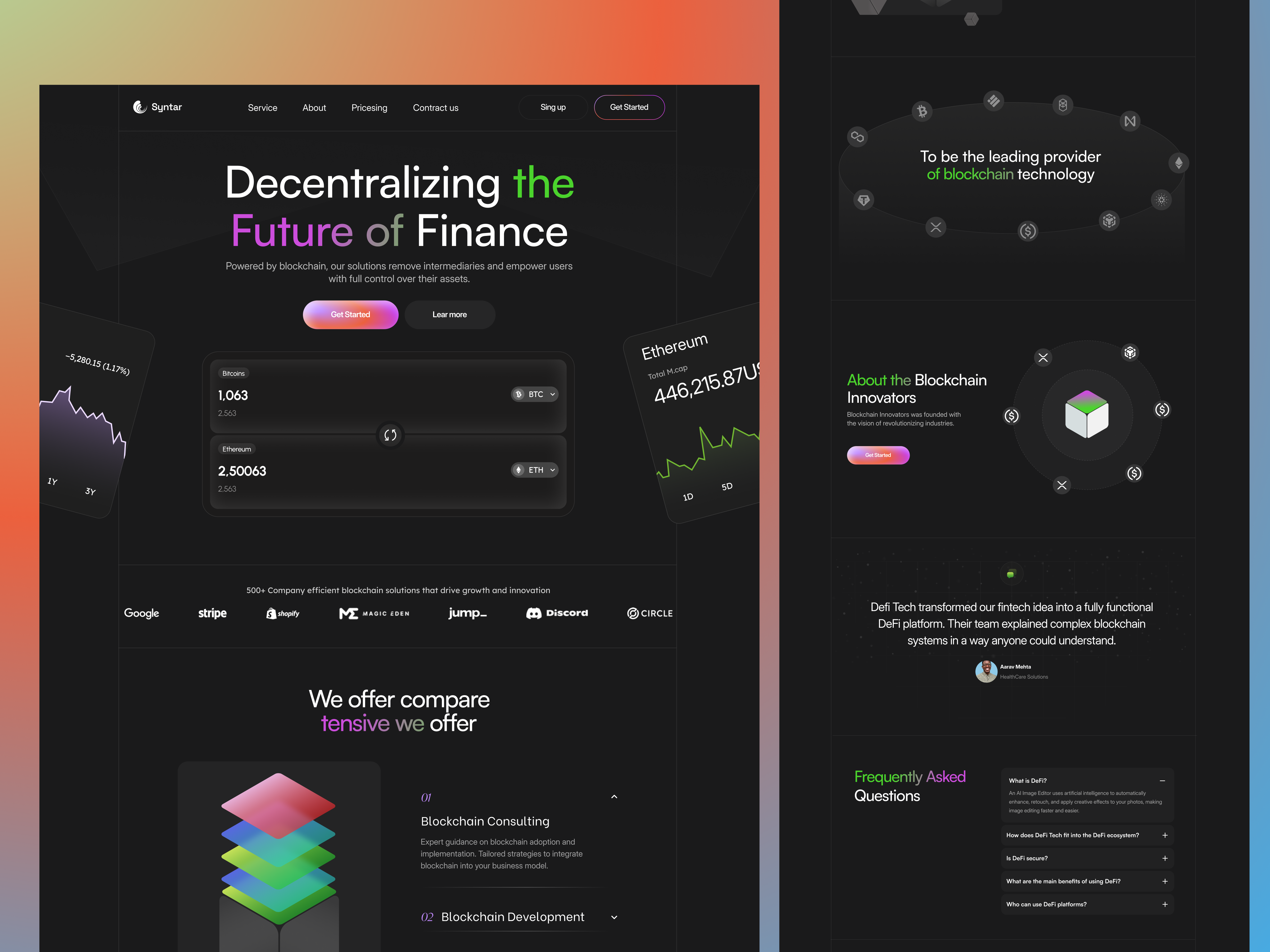 Example of Premium Custom Website Design