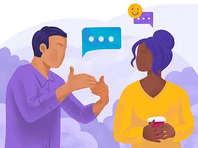 Ready Set Recover Illustrations: Communication app branding design graphic design illustration logo typography ui ux vector