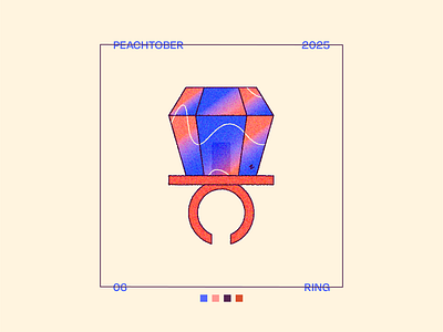 Peachtober Day 6: Ring 2d candy challenge illustration jewelry peachtober ring ring pop