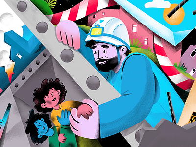 World Humanitarian Day: Emergency Worker app branding design graphic design illustration logo typography ui ux vector