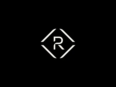 Sport Skincare Logo Mark R athlete athletic black boxing branding bw design diamond fitness geometric graphic design icon logo mark r skincare sport vector