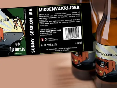 Label Middenvakrijder design graphic design illustration vector