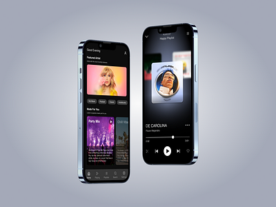 Music Player UI Design figma design interface design mobile app mobile ui music player ui design ui ui design ui designer uxui designer