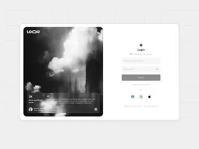 Login concept design login signup ui ux uxui webapp