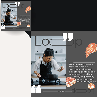 Elegant Deserts branding canva content creator content design desert deserts shop design food marketing freelancer graphic design instagram feed instagram post marketing social media social media marketing sweet