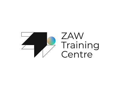 ZAWTC branding concept abstract branding centre design geometric logo sudan training z