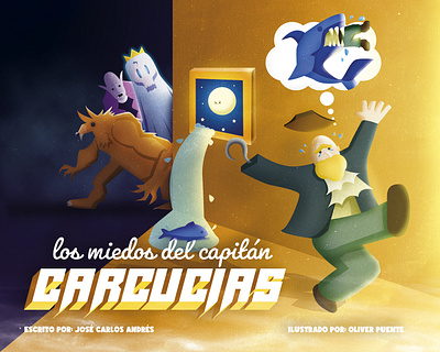 Pirate illustration: Captain Carcusias's fears (book cover) book cover buccaneer captain carcusiass fear corsair freebooter pirate pirate illustration raider