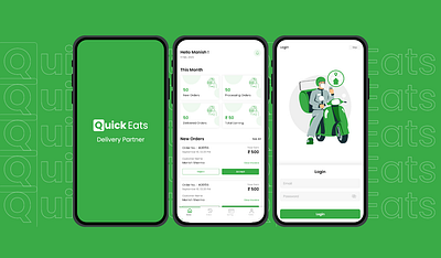 Food Delivery Partner App UI/UX Case Study app branding design graphic design illustration logo motion graphics ui ux vector