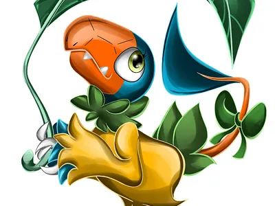 big leaf. Banana Archen. archen art pokemon