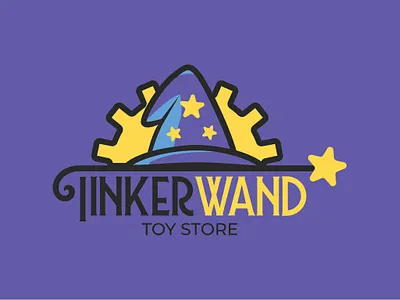 TinkerWand Toy Store branding design graphic design illustration logo logodesign typography vector