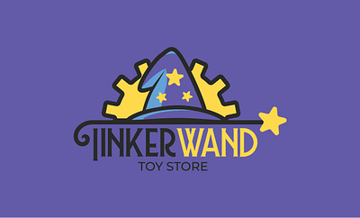 TinkerWand Toy Store branding design graphic design illustration logo logodesign typography vector
