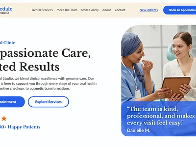 Dental Clinic Website Design Homepage Design branding design graphic design ui web design website website design