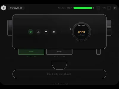 Coffee Machine HMI/UX Prototype coffeemachine designsystem embeddedux hmi humanmachineinterface interactiondesign interfacedesign iotux kitchentech prototyping realtimeux smartappliances uidesign uxdesign uxprototype