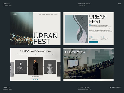 Landing Page for Urban Festival | Event Landing city culture event homepage landing landingpage page street ui urban uxui web webdesign website