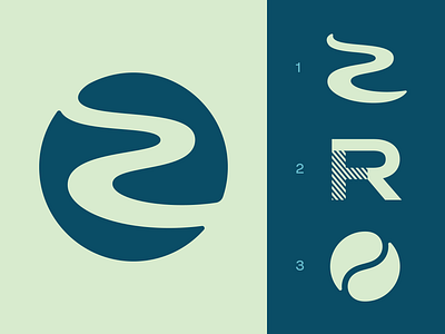 River Stewards Brand Identity brand branding circle circular graphic design identity letter r logo nature outdoors river stream symbol