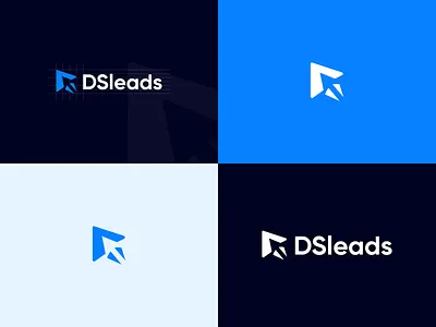 DSleads Logo Design — Modern, Marketing Agency Identity branding design graphic design logo vector
