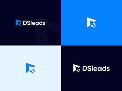 DSleads Logo Design — Modern, Marketing Agency Identity branding design graphic design logo vector