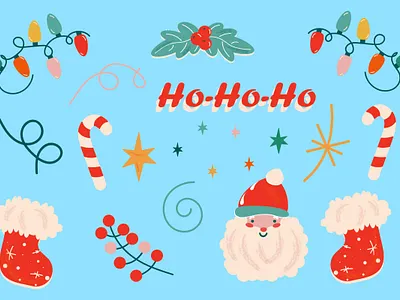 Merry Christmas clipart 2d animation adobe illustrator affinity designer branding character character design christmas christmas art clipart graphic design illustration illustration for animation pattern design santa vector sticker design vector vector art vector clipart vector drawing vector pattern