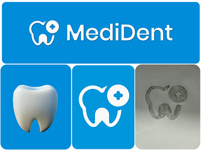 MediDent Logo design logo logo mark minemal logo modern modern logo