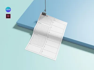 Weekly Plan Template concept