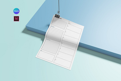 Weekly Plan Template concept