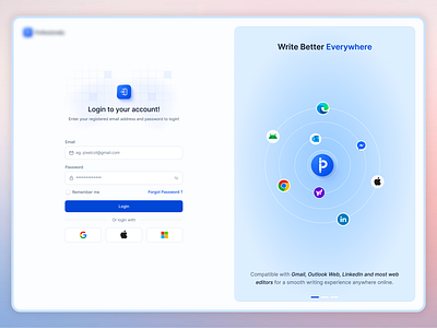 SaaS Dashboard Login Page Design dashboard dashboard design design product design saas dashboard saas dashboard login page saas designer saas light mode dashboard login saas login saas login page design saas product design saas product designer ui uiux uiux design user experience ux ux designer
