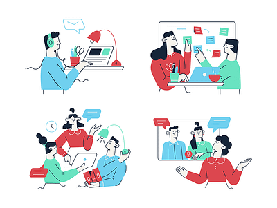 Illustrated for Red Marble app branding design graphic design illustration logo typography ui ux vector