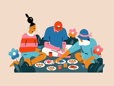 Picnic app branding design graphic design illustration logo typography ui ux vector