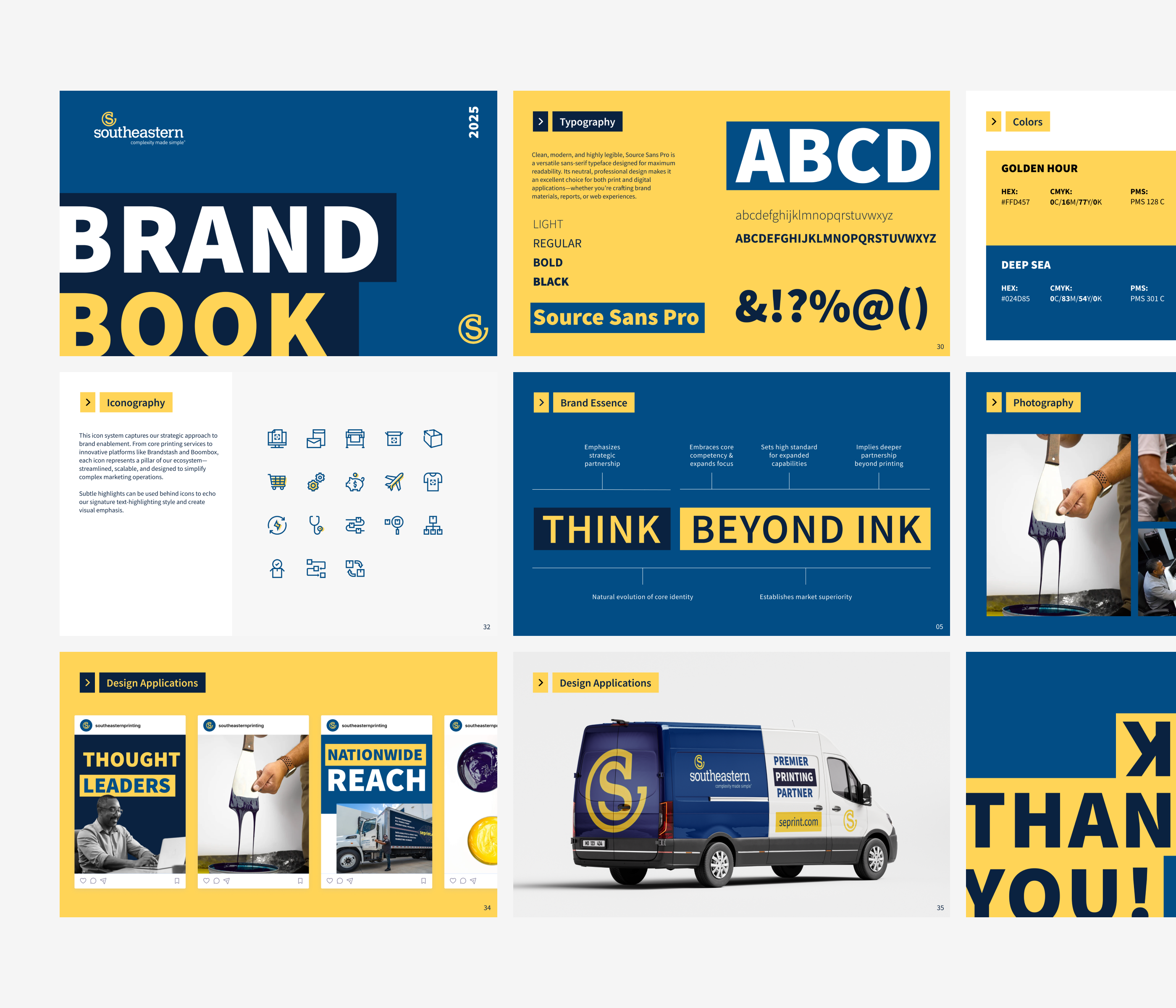 Printing & Logistics Company - Brand Refresh brandbook brandguide branding graphic design ooh packaging print printing social vanwrap