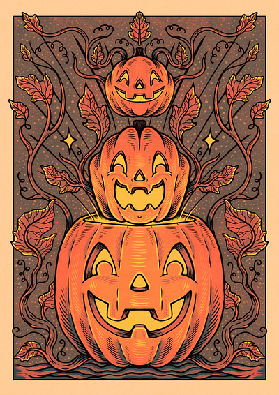 Spooky Season art digital art draw drawing illustration pumpkin pumpkins spooky spooky season wacom