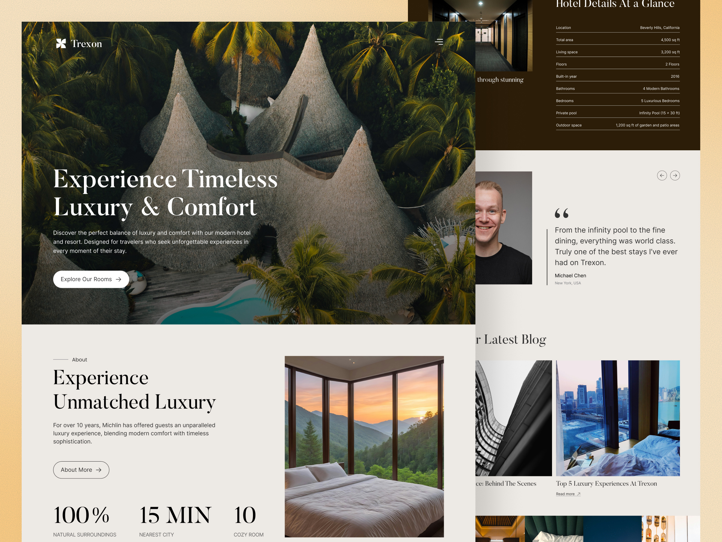 Example of Interior Website UI UX Design