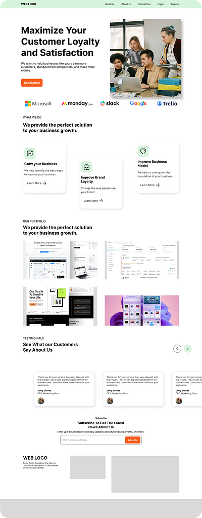 Agency Mockup (Figma) app design graphic design ui