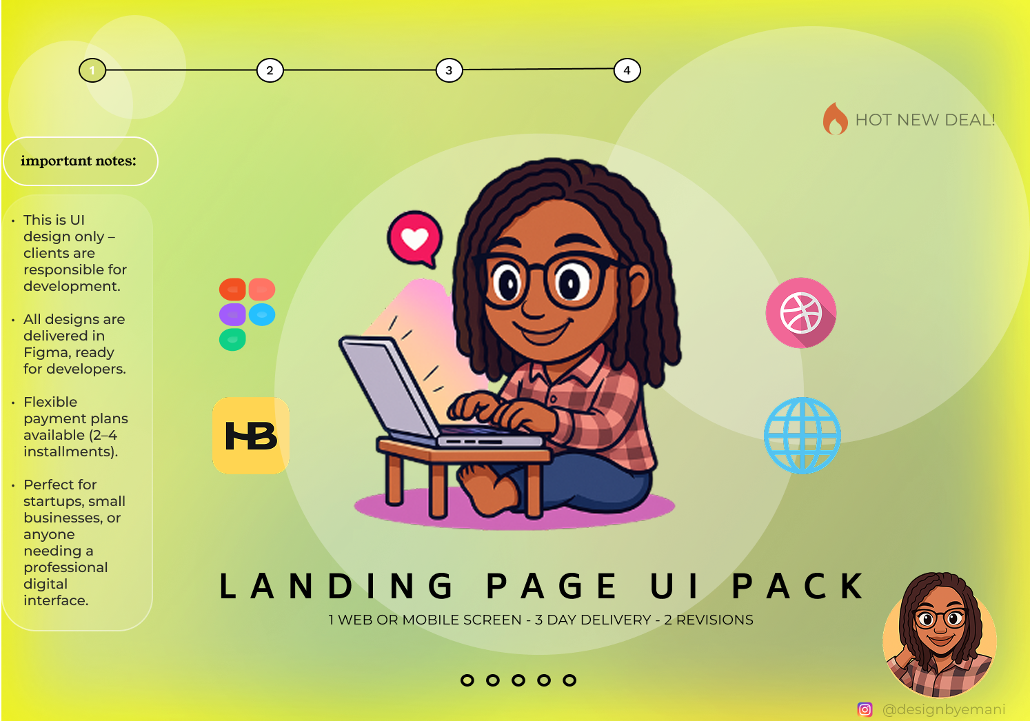 Example of Landing Page UI Pack