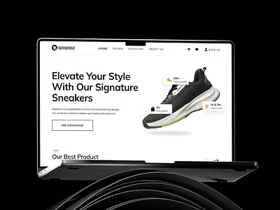 QOQODZ - Shoe E-commerce website Design clean design e commerce graphic design landing page shoe shoes ui