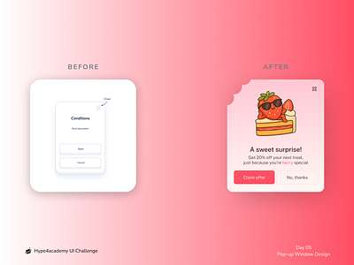 Daily UI Challenge #05 - Pop up window dailyui figma hype4academy illustraion ui uidesign uiux ux