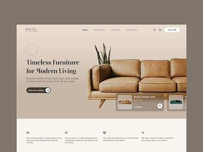 Furniture Store Website ui web design