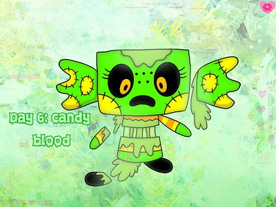 Traumatober Day 6: candy blood art post art tag digital art drawing fan art illustration