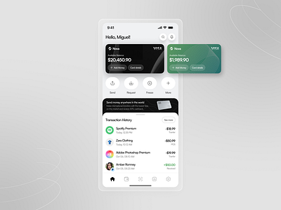 Digital Banking - App Design (NovaBank) app design app ui bank app banking digital banking dribbble shot finance ui finances app fintech fintech design money app neo bank ui ux