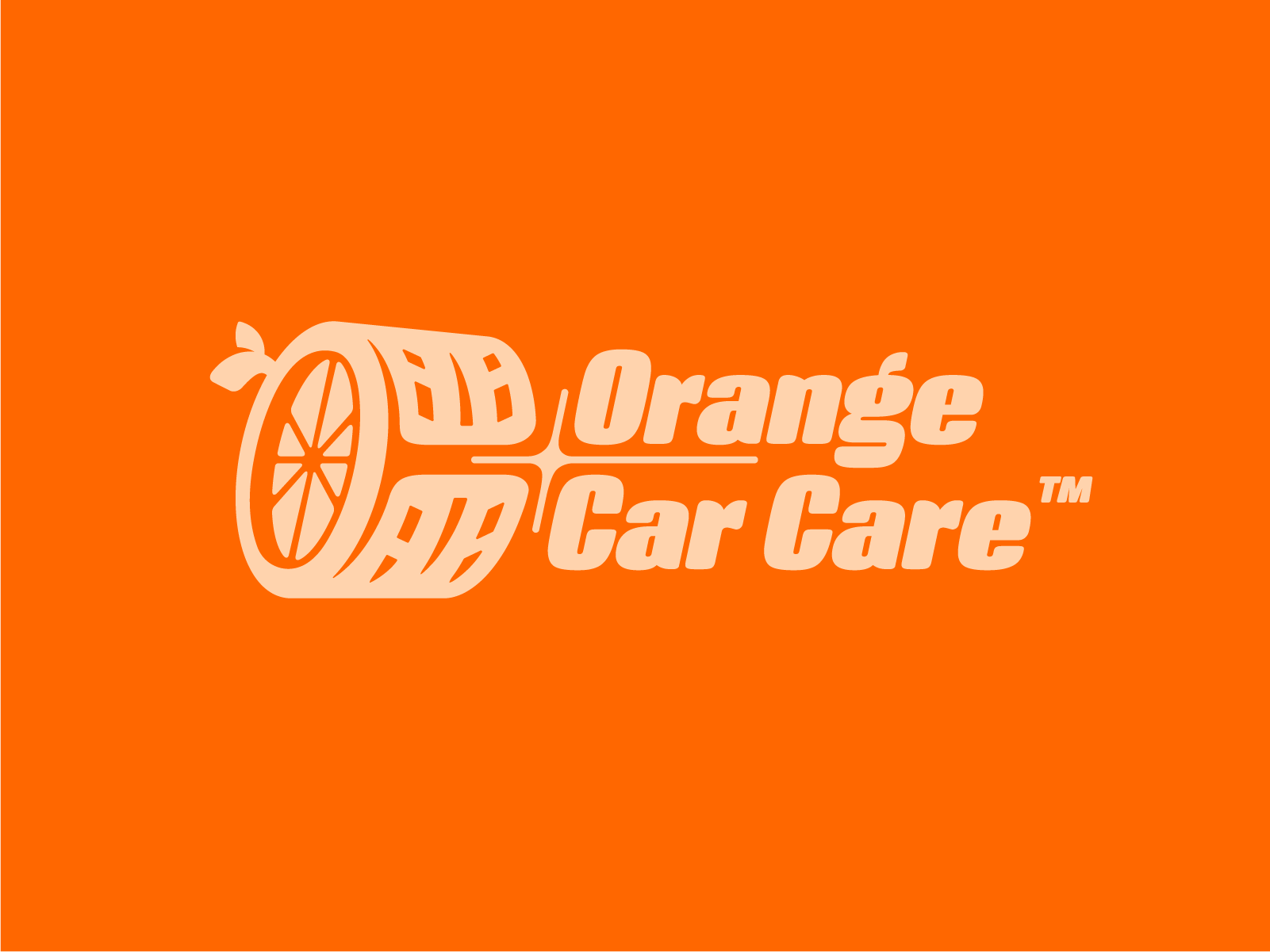 Orange Car Care Logo Design branding car detailer detailing fruit graphic design logo logo design monogram orange rim visual identity wheel
