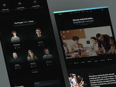 Oktar - About Us about us animation clean contact design digital graphic design information modern motion graphics page technology typography ui uidesign uiux ux uxdesign web website