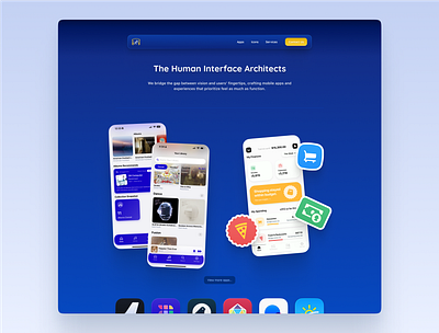 Haptic Software Website Redesign apps colorful depth design desktop graphic design icons mobile playful shadow studio ui website