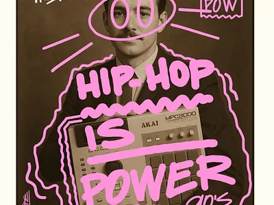 HIP HOP IS POWER / POSTERS THE KING OF TYPE animation branding creative design graphic design illustratiom illustration illustration art director design ui vector