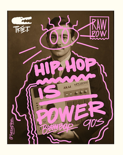 HIP HOP IS POWER / POSTERS THE KING OF TYPE animation branding creative design graphic design illustratiom illustration illustration art director design ui vector
