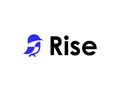 Rise animal bird bold design finance geometric logo logodesign modern