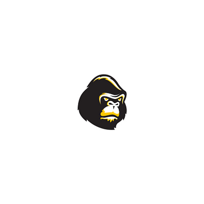 Gorilla Logo animal ape branding design gorilla graphic design icon illustration illustrator logo mark mascot monkey strong vector