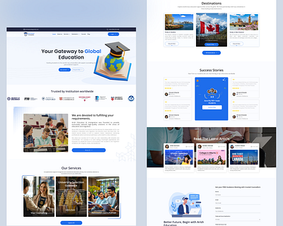 Admission Service Website admission e learning platform e learning website study abroad website study website