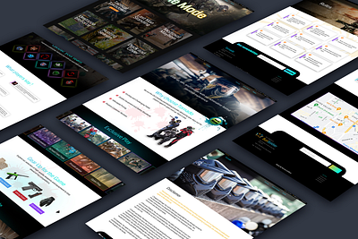 Paintball Club - Responsive Website paintball responsive sport games ui ui design webdesign