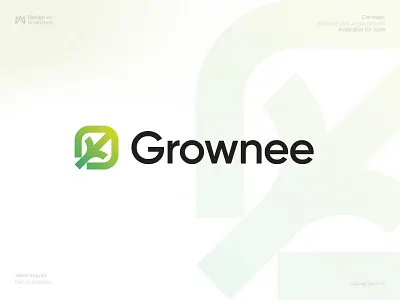 Abstract Leaf, Arrow, Business Growth and Development Logo arrow logo branding development logo eco friendly gradient growth logo identity leaf logo logo logo design logo designer logo icon modern logo symbol timeless