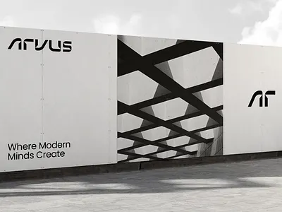 Arvus Brand Implementation billboard brand brand identity branding branding design card clean company corporate logo logo mark logos mark minimal print visual branding visual design visual identity wordmark